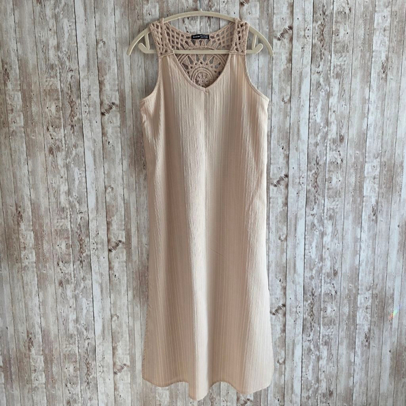 SHEIN Dresses & Skirts - Women's SHEIN Beige Midi Dress Size S